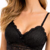lace beauty strap bra padding bra soft lace front view
