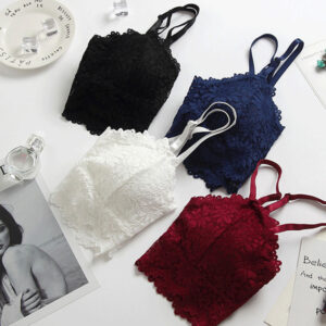 lace beauty strap bra padding bra in multiple colors